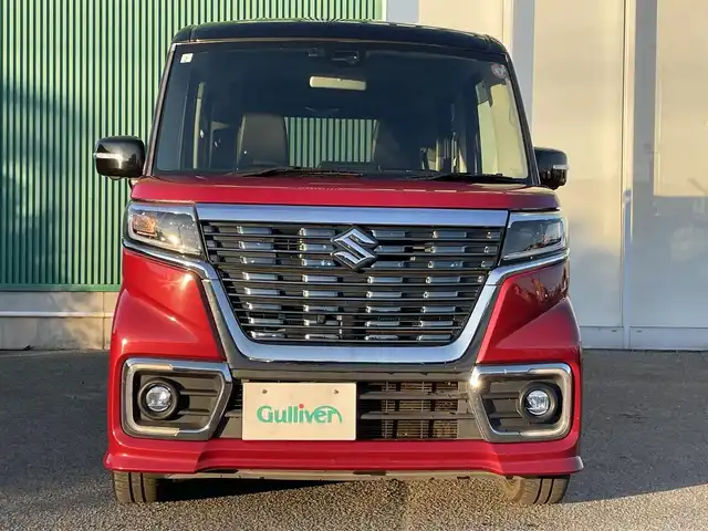 スズキ スペーシア カスタム HYBRID XS 福岡県 2019(平31)年 7.7万km 赤Ⅱ 両側パワースライドドア/社外ナビ/フルセグTV/Bluetooth接続/CD/DVD/全方位カメラ/ETC/運転席シートヒーター/ハーフレザーシート/コーナーセンサー/横滑り防止