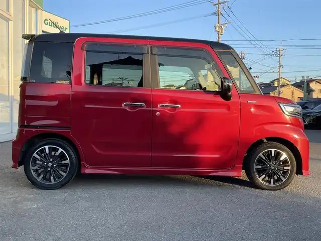 スズキ スペーシア カスタム HYBRID XS 福岡県 2019(平31)年 7.7万km 赤Ⅱ 両側パワースライドドア/社外ナビ/フルセグTV/Bluetooth接続/CD/DVD/全方位カメラ/ETC/運転席シートヒーター/ハーフレザーシート/コーナーセンサー/横滑り防止