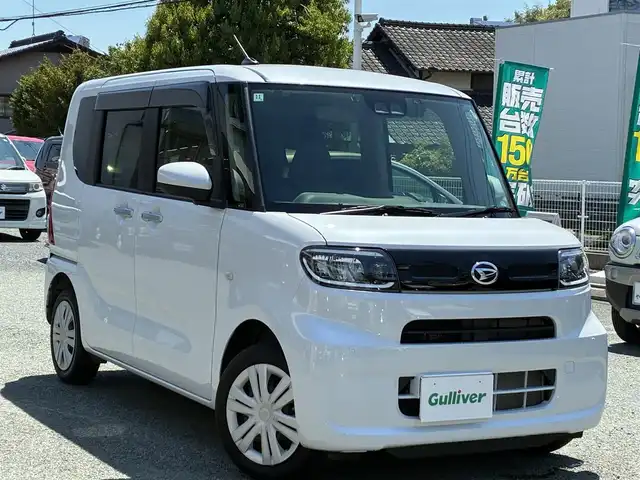 ダイハツ タント X 熊本県 2024(令6)年 1.2万km シャイニングホワイトパール ワンオーナー/純正9インチスマホ連携ディスプレイオーディオ/【フルセグTV/Bluetooth/ラジオ/HDMI】/バックカメラ/前後ドライブレコーダー（DRV-MR770）/片側パワースライドドア/スマートアシスト/衝突警報/レーンキープコントロール/先行車発進お知らせ機能/標識認識機能/ふらつき警報/コーナーセンサー/横滑り防止機能/アイドリングストップ/ブレーキホールド/前席シートヒーター/ETC/LEDヘッドライト/シートバックテーブル/純正フロアマット/純正ドアバイザー/ISOFIX/保証書/取扱説明書
