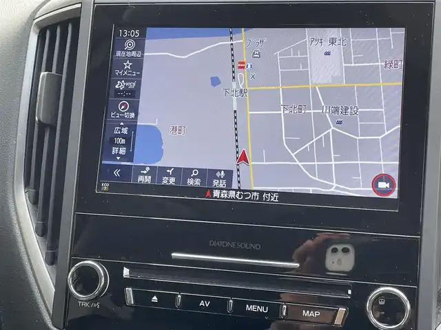 スバル ＸＶ ハイブリッド アドバンス 青森県 2021(令3)年 2.4万km クリスタルホワイトP 4WD/ディーラーオプションナビ/フルセグTV/CD/DVD/BT/ETC2.0/純正ドライブレコーダー/D/N席パワーシート/D席シートメモリ/ハーフレザーシート/本革巻きステアリング/電動パーキングブレーキ/LEDオートライト/フォグランプ/ステアリング連動ヘッドランプ/アイサイトVer3.0/社外17インチホイール付きスタッドレスタイヤ積込