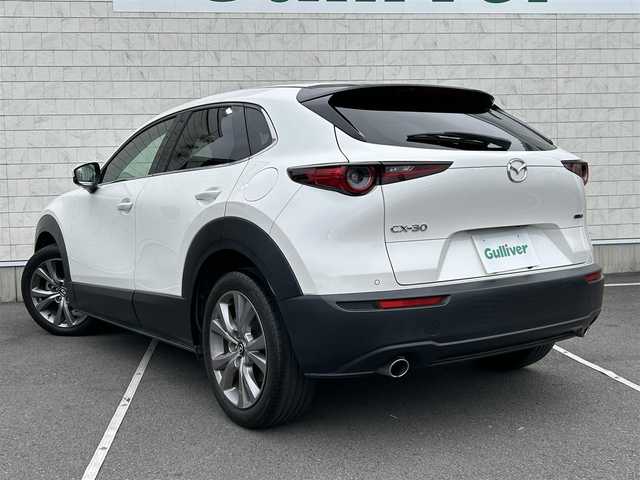 マツダ ＣＸ－３０ XD プロアクティブツーリングセレクション 兵庫県 2020(令2)年 6.5万km スノーフレイクホワイトパールマイカ 純正ナビ/　Bluetooth/　USB/　CD/　DVD/フルセグTV/衝突被害軽減システム/レーダークルーズコントロール/全方位カメラ/電動リアゲート/運転席パワーシート/運転席シートメモリー/前席シートヒーター/ハンドルヒーター/ブラインドスポットモニター/BOSEサウンドシステム/ヘッドアップディスプレイ/横滑り防止装置/前後クリアランスソナー/レーンキープアシスト/ビルトインETC/スマートキー/プッシュスタート/スペアキー×１/パドルシフト/純正フロアマット/純正18インチアルミホイール/LEDヘッドライト/オートマチックハイビーム/保証書