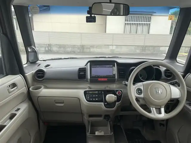 ホンダ Ｎ ＢＯＸ G Lパッケージ 長崎県 2012(平24)年 7.4万km プレミアムディープロッソパール 純正Ｇａｔｈｅｒｓメモリナビゲーション/・ワンセグＴＶ/・FM/AMラジオ/・Bluetooth/・CD/左側パワースライドドア/ETC/プッシュスタート/保証書/取扱説明書