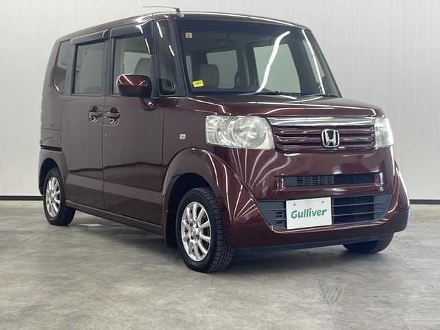 ホンダ Ｎ ＢＯＸ G Lパッケージ 長崎県 2012(平24)年 7.4万km プレミアムディープロッソパール 純正Ｇａｔｈｅｒｓメモリナビゲーション/・ワンセグＴＶ/・FM/AMラジオ/・Bluetooth/・CD/左側パワースライドドア/ETC/プッシュスタート/保証書/取扱説明書
