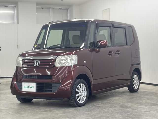 ホンダ Ｎ ＢＯＸ G Lパッケージ 長崎県 2012(平24)年 7.4万km プレミアムディープロッソパール 純正Ｇａｔｈｅｒｓメモリナビゲーション/・ワンセグＴＶ/・FM/AMラジオ/・Bluetooth/・CD/左側パワースライドドア/ETC/プッシュスタート/保証書/取扱説明書