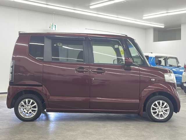 ホンダ Ｎ ＢＯＸ G Lパッケージ 長崎県 2012(平24)年 7.4万km プレミアムディープロッソパール 純正Ｇａｔｈｅｒｓメモリナビゲーション/・ワンセグＴＶ/・FM/AMラジオ/・Bluetooth/・CD/左側パワースライドドア/ETC/プッシュスタート/保証書/取扱説明書