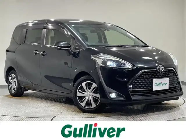 トヨタ シエンタ G クエロ 愛知県 2019(令1)年 4.5万km ブラックマイカ 純正９インチナビ(NSZT-Y66T)/(Bluetooth/フルセグTV/SD/FM/AM/CD・DVD再生)/パノラミックビューモニター　/トヨタセーフティセンス　/　　-プリクラッシュセーフティ/　　-レーンディパーチャーアラート/　　-オートマチックハイビーム/半レザーシート　/両側パワースライドドア　/シートヒーター　/ビルトインＥＴＣ　/ステアリングヒーター/ドライブレコーダー　/ＵＳＢ接続/クリアランスソナー/アイドリングストップ/横滑り防止/プッシュスタート/　　-スマートキー