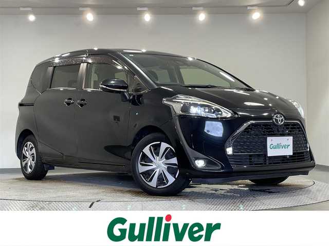 トヨタ シエンタ G クエロ 愛知県 2019(令1)年 4.5万km ブラックマイカ 純正９インチナビ(NSZT-Y66T)/(Bluetooth/フルセグTV/SD/FM/AM/CD・DVD再生)/パノラミックビューモニター　/トヨタセーフティセンス　/　　-プリクラッシュセーフティ/　　-レーンディパーチャーアラート/　　-オートマチックハイビーム/半レザーシート　/両側パワースライドドア　/シートヒーター　/ビルトインＥＴＣ　/ステアリングヒーター/ドライブレコーダー　/ＵＳＢ接続/クリアランスソナー/アイドリングストップ/横滑り防止/プッシュスタート/　　-スマートキー