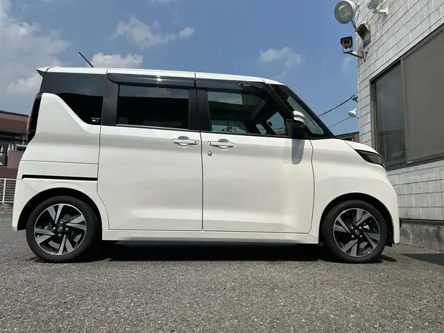 日産 ルークス HWS Gターボ プロパイロットED 福岡県 2024(令6)年 0.4万km プレミアムサンシャインオレンジメタリック/シルキーホワイト ワンオーナー/純正8インチメモリナビ/　（AM/FM/Bluetooth/フルセグTV）/フロント/サイド/バックカメラ/アラウンドビューモニター/インテリジェンスモビリティ/・プロパイロット/・インテリジェントエマージェンシーブレーキ/・前方衝突予測警報/・踏み間違い衝突防止アシスト/・車線逸脱警報/・車線逸脱防止支援システム/・ふらつき警報/・標識検知機能/・先行車発進お知らせ/コーナーセンサー/クリアランスソナー/オートライト/オートドア/純正15インチアルミホイール/黒色レザー調シートカバー/両側パワースライドドア/前方ドライブレコーダー/室内カメラ/純正フロアマット/社外ワイドインナーミラー/ISOFIX/プッシュスタート/ドアバイザー/電格ウインカーミラー/電源ソケット×1/スペアキー×1 /保証書/取扱説明書