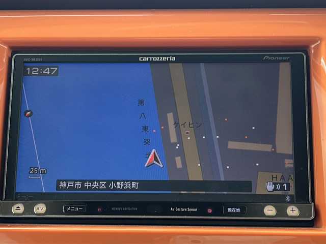 スズキ ハスラー X 秋田県 2014(平26)年 7.3万km パッションオレンジマイカ/スペリアホワイト 社外メモリナビ/社外BT、CD、フルセグTV/バックカメラ/純正15インチアルミ/４WD/スペアキー