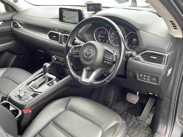 マツダ ＣＸ－５ XD Lパッケージ 新潟県 2018(平30)年 5.4万km マシーングレープレミアムM 4WD/ワンオーナー/純正SDナビ・フルセグTV/BOSEサウンドシステム/CD・DVD・USB・Bluetooth/360°ビューモニター/黒革シート/前席パワーシート/前後席シートヒーター/ステアリングヒーター/パワーバックドア/衝突軽減ブレーキ/追従クルーズコントロール/レーンキープアシスト/ブラインドスポットモニタリング/前後パーキングセンサー/純正ビルトインETC/純正エンジンスターター/アダプティブLEDヘッドライト/LEDフォグランプ/レスOP純正17インチアルミ/スマートキー/プッシュスタート