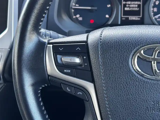 トヨタ ランドクルーザー プラド TX Lパッケージ 静岡県 2018(平30)年 5.4万km アバンギャルドブロンズメタリック ユーザー買取車両/ワンオーナー/ALPINE製9インチSDナビ(X9Z)/　【CD/DVD/BT/地デジフルセグTV】/純正LEDヘッドライト/社外17インチAW/レザーシート/シートヒーター/ベンチレーション/ウッドコンビステアリング/バックカメラ/ETC/ルーフレール/プリクラッシュセーフティシステム/レーンキープアシスト/サンルーフ/電動格納サードシート/スマートキー/新車時保証書/取扱説明書/スペアキー×1