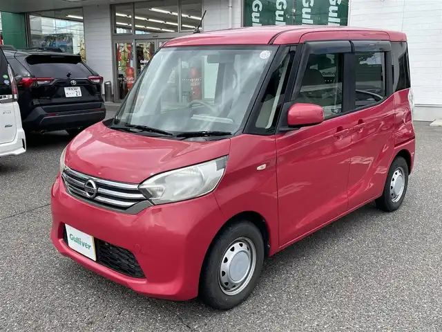日産 デイズ ルークス S 新潟県 2014(平26)年 3.5万km アゼリアピンク メモリナビ/社外ホイールスタッドレスタイヤ装着/純正ホイール夏タイヤ車載/アイドリングストップ/ドアバイザー/ETC/Bluetooth/純正フロアマット/電動格納ドアミラー/スペアキー1個