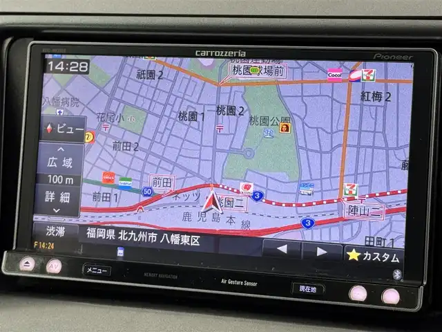 トヨタ エスティマ アエラス Gエディション 福岡県 2010(平22)年 8.9万km ブラック フリップダウンモニター　/社外ナビ／フルセグＴＶ　/バックカメラ　/ビルトインＥＴＣ　/クルーズコントロール　/両側電動スライドドア　/プッシュスタート　/電動格納式ドアミラー　/純正フロアマット　/純正１７インチＡＷ