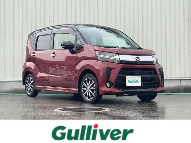 ダイハツ ムーヴ カスタム X VS SAⅢ 富山県 2022(令4)年 6.6万km ブラックマイカメタリック/ファイアークォーツレッドメタリック 2トーン ワンオーナー／パノラミックビューモニター／ナビ／フルセグＴＶ／Ｂｌｕｅｔｏｏｔｈ／ＤＶＤ再生／シートヒーター／スマートキー／プッシュスタート／衝突軽減ブレーキ／オートマチックハイビーム