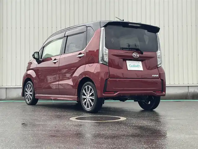 ダイハツ ムーヴ カスタム X VS SAⅢ 富山県 2022(令4)年 6.6万km ブラックマイカメタリック/ファイアークォーツレッドメタリック 2トーン ワンオーナー／パノラミックビューモニター／ナビ／フルセグＴＶ／Ｂｌｕｅｔｏｏｔｈ／ＤＶＤ再生／シートヒーター／スマートキー／プッシュスタート／衝突軽減ブレーキ／オートマチックハイビーム