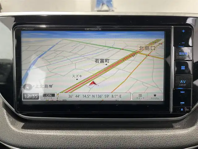 ダイハツ ムーヴ カスタム X VS SAⅢ 富山県 2022(令4)年 6.6万km ブラックマイカメタリック/ファイアークォーツレッドメタリック 2トーン ワンオーナー／パノラミックビューモニター／ナビ／フルセグＴＶ／Ｂｌｕｅｔｏｏｔｈ／ＤＶＤ再生／シートヒーター／スマートキー／プッシュスタート／衝突軽減ブレーキ／オートマチックハイビーム