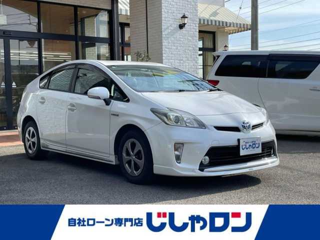 トヨタ プリウス S　マイコーデ 高知県 2013(平25)年 13.9万km ホワイトパールクリスタルシャイン 社外ナビ（フルセグTV/CD/DVD/BT)/バックカメラ/モデリスタエアロ（フロント）/ETC/オートライト/スマートキー