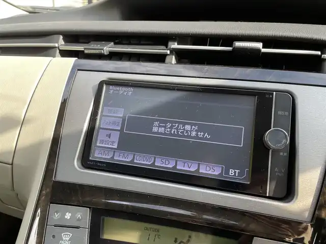 トヨタ プリウス S　マイコーデ 高知県 2013(平25)年 13.9万km ホワイトパールクリスタルシャイン 社外ナビ（フルセグTV/CD/DVD/BT)/バックカメラ/モデリスタエアロ（フロント）/ETC/オートライト/スマートキー