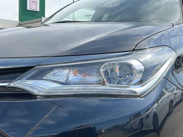 トヨタ カローラ フィールダー 1．5G ダブルバイビー 山口県 2018(平30)年 1.3万km ブラッキッシュアゲハガラスフレーク 純正7型ナビ/バックカメラ/ハーフレザーシート/トヨタセーフティーセンス/アイドリングストップ/横滑り防止装置/カーテンエアバック/W＋サイドエアバック/コーナーセンサー