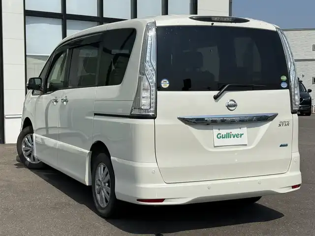 日産 セレナ ハイウェイスター Aセーフティ 道南・函館 2014(平26)年 1.8万km ブリリアントホワイトパール 純正ナビ/フルセグＴＶ/衝突軽減ブレーキ/クルーズコントロール/全周囲カメラ/コーナーセンサー/クルーズコントロール/両側パワースライドドア/オートライト/プッシュスタート/アイドリングストップ