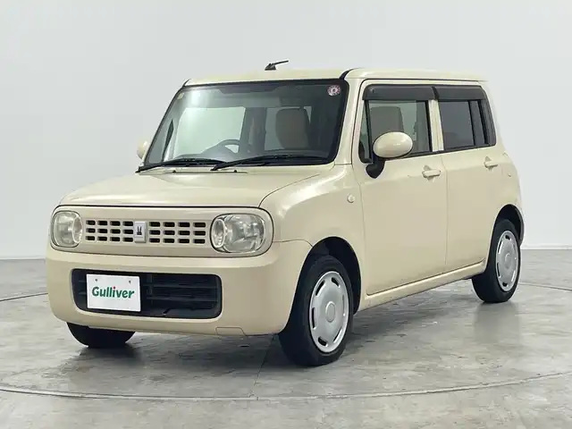 スズキ ラパン G 群馬県 2012(平24)年 8.4万km ミルクティーベージュメタリック 純正オーディオ　プッシュスタート　パワーウィンドウ　スマートキー　ライトリベライザー　マニュアルエアコン　ハロゲンライト　フロアマット　ドアバイザー　パワーステアリング　ルームミラー　禁煙車