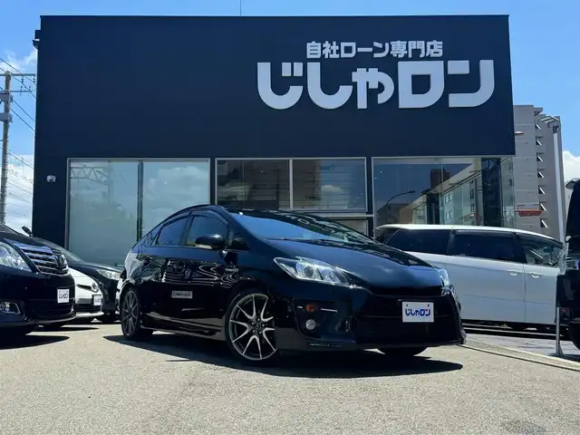 トヨタ プリウス S ツーリングセレ G’s 兵庫県 2014(平26)年 10.8万km ブラック (株)IDOMが運営する【じしゃロン西宮店】の自社ローン専用車両になります。こちらは現金またはオートローンご利用時の価格です。自社ローンご希望の方は別途その旨お申付け下さい/メモリナビ/フルセグテレビ/バックカメラ/プッシュスタート/ETC