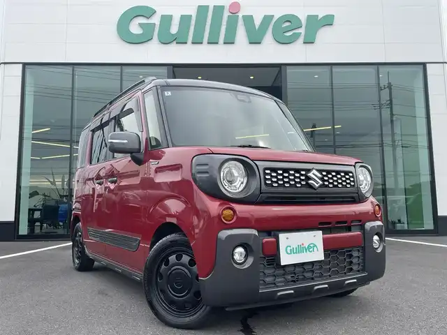 スズキ スペーシア ギア HYBRID XZ 栃木県 2020(令2)年 4.8万km フェニックスレッドパール/ガンメタリック2トーンルーフ 赤黒ツートン/2025年製BSタイヤ/デュアルセンサーブレーキサポート/純正8インチナビ/バックカメラ/フルセグTV走行中視聴可/Bluetoothオーディオ/DVD再生機能/ステアリングリモコン/前席シートヒーター/ビルトインETC/LEDヘッドライト/LEDルームランプ/LEDバックランプ/純正ルーフレール/バックソナー/純正14インチAW/スマートキー×2