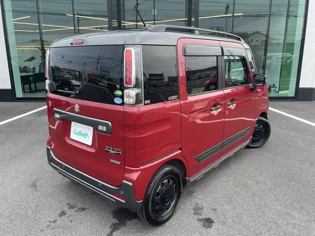 スズキ スペーシア ギア HYBRID XZ 栃木県 2020(令2)年 4.8万km フェニックスレッドパール/ガンメタリック2トーンルーフ 赤黒ツートン/2025年製BSタイヤ/デュアルセンサーブレーキサポート/純正8インチナビ/バックカメラ/フルセグTV走行中視聴可/Bluetoothオーディオ/DVD再生機能/ステアリングリモコン/前席シートヒーター/ビルトインETC/LEDヘッドライト/LEDルームランプ/LEDバックランプ/純正ルーフレール/バックソナー/純正14インチAW/スマートキー×2