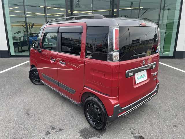 スズキ スペーシア ギア HYBRID XZ 大分県 2020(令2)年 4.8万km フェニックスレッドパール/ガンメタリック2トーンルーフ 赤黒ツートン/2025年製BSタイヤ/デュアルセンサーブレーキサポート/純正8インチナビ/バックカメラ/フルセグTV走行中視聴可/Bluetoothオーディオ/DVD再生機能/ステアリングリモコン/前席シートヒーター/ビルトインETC/LEDヘッドライト/LEDルームランプ/LEDバックランプ/純正ルーフレール/バックソナー/純正14インチAW/スマートキー×2