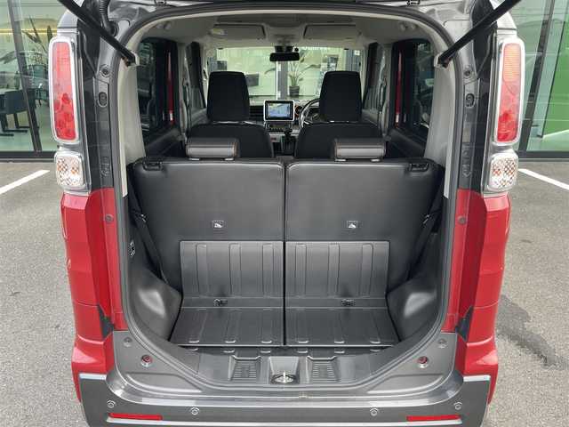 スズキ スペーシア ギア HYBRID XZ 大分県 2020(令2)年 4.8万km フェニックスレッドパール/ガンメタリック2トーンルーフ 赤黒ツートン/2025年製BSタイヤ/デュアルセンサーブレーキサポート/純正8インチナビ/バックカメラ/フルセグTV走行中視聴可/Bluetoothオーディオ/DVD再生機能/ステアリングリモコン/前席シートヒーター/ビルトインETC/LEDヘッドライト/LEDルームランプ/LEDバックランプ/純正ルーフレール/バックソナー/純正14インチAW/スマートキー×2