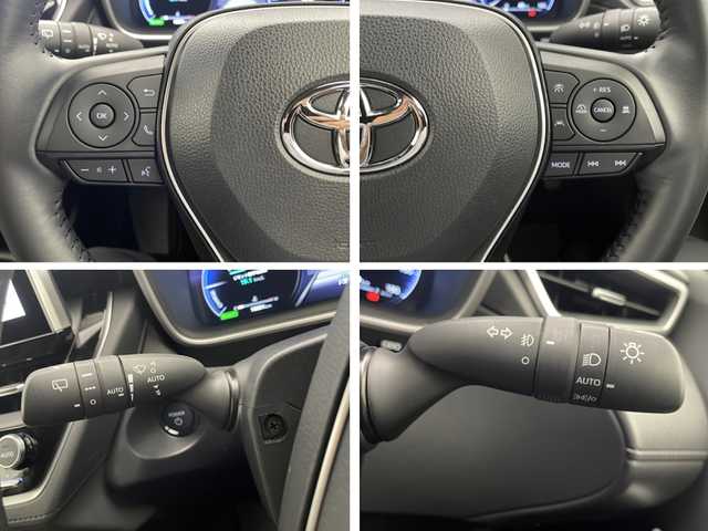 トヨタ カローラ クロス ハイブリッド Z 宮崎県 2024(令6)年 1.9万km アティチュードブラックマイカ/プラチナホワイトパールマイカ 禁煙車/トヨタセーフティセンス/純正10.5型ディスプレイオーディオナビTV/（T-connect/Bluetooth/FMAM/フルセグTV)/純正バックカメラ/純正モデリスタエアロ/純正ビルトイン2.0ETC/純正18インチアルミ/純正LEDオートライト/純正LEDフォグ/純正フロアマット/パノラマガラスルーフ/ハーフレザーシート/アダプティブクルーズコントロール/プリクラッシュセーフティ/レーンディパーチャーアラート/オートマチックハイビーム/ブラインドスポットモニター/クリアランスソナー/電子パーキング/オートホールド/パワーバックドア/前席シートヒーター/デュアルオートエアコン/スマートキー/プッシュエンジンスタート/新車時保証書/取扱い説明書