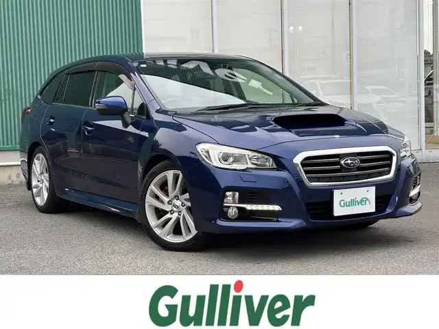 スバル レヴォーグ 1．6GT－S アイサイト 福岡県 2015(平27)年 5.9万km ギャラクシーブルーシリカ 4WD/アイサイト/社外ナビ（BT/フルセグ/DISC/AM/FM）/Bカメラ/レーダークルーズコントロール/LEDヘッドライト/オートライト/D席パワーシート/純正18インチAW/パドルシフト/アイドリングストップ/MTモードAT/横滑り防止装置/レーンキープアシスト/盗難防止装置/衝突被害軽減システム/ダウンヒルアシストコントロール/スマートキー/ETC