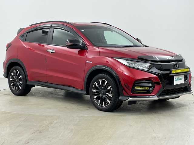 ホンダ ヴェゼル ハイブリッド モデューロ X ホンダセンシング 道央・札幌 2020(令2)年 3.4万km プレミアムクリスタルレッドM ・4WD/・社外ナビ/・BT&CD&DVD&SD&HDMI&フルセグTV/・バックカメラ/・ホンダセンシング/・レーダークルーズコントロール/・パドルシフト/・ハーフレザーシート/・前席シートヒーター/・ドアミラーヒーター/・ETC/・社外ミラー型ドラレコ/・純正ドラレコ前後/・LEDヘッドライト/・オートライト/・スマートキー/・プッシュスタート/・バグガード