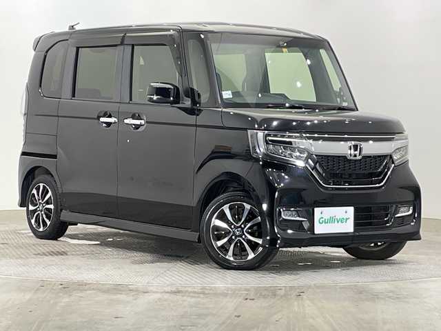 ホンダ Ｎ ＢＯＸ カスタム G EX ホンダセンシング 栃木県 2018(平30)年 4.3万km クリスタルブラックパール ワンオーナー/社外ナビ (MDV-D305)/(ワンセグTV・CD・DVD・SD・AUX)/バックカメラ/ホンダセンシング/ ・衝突軽減システム/ ・レーンキープアシスト/ ・オートクルーズコントロール/ ・後方コーナーセンサー/LEDヘッドライト/オートライト/片側パワースライドドア/純正フロアマット/純正アルミホイール/チップアップシート/禁煙車/ベンチシート/ビルトインETC/スマートキー/スペアキー1本