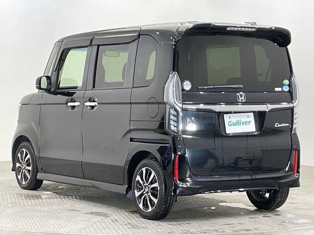 ホンダ Ｎ ＢＯＸ カスタム G EX ホンダセンシング 栃木県 2018(平30)年 4.3万km クリスタルブラックパール ワンオーナー/社外ナビ (MDV-D305)/(ワンセグTV・CD・DVD・SD・AUX)/バックカメラ/ホンダセンシング/ ・衝突軽減システム/ ・レーンキープアシスト/ ・オートクルーズコントロール/ ・後方コーナーセンサー/LEDヘッドライト/オートライト/片側パワースライドドア/純正フロアマット/純正アルミホイール/チップアップシート/禁煙車/ベンチシート/ビルトインETC/スマートキー/スペアキー1本