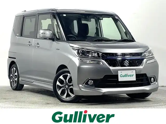 スズキ ソリオ バンディット HV SV 大阪府 2016(平28)年 1.8万km プレミアムシルバーメタリック 純正ナビTV 360カメラ シートヒーター クルーズコントロール 衝突軽減ブレーキ レーンアシスト パワースライドドア スマートキー プッシュスタート オートライト LEDヘッドライト ドライブレコーダー ETC