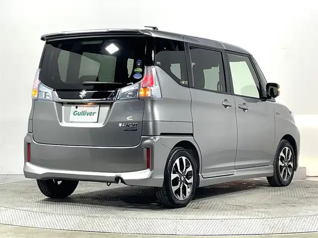 スズキ ソリオ バンディット HV SV 大阪府 2016(平28)年 1.8万km プレミアムシルバーメタリック 純正ナビTV 360カメラ シートヒーター クルーズコントロール 衝突軽減ブレーキ レーンアシスト パワースライドドア スマートキー プッシュスタート オートライト LEDヘッドライト ドライブレコーダー ETC