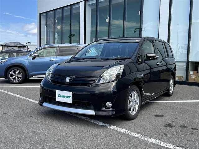トヨタ アイシス プラタナ Vセレクション ノアール 長崎県 2014(平26)年 7.6万km ブラック 純正メモリナビ/両側パワースライドドア/後席モニター/合皮レザーシート/横滑り防止/オートライト/キセノン/スマートキー/バックカメラ/ステアリングスイッチ/新車保証書/取扱説明書