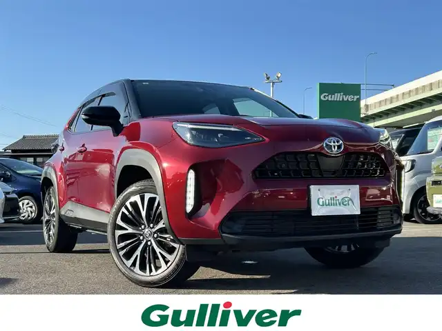 トヨタ ヤリスクロス ハイブリッド Z 愛知県 2021(令3)年 6.7万km 赤 フルセグTV（Bluetooth）/ビルトインETC/前後ドライブレコーダー/ハーフレザーシート/シートヒーター（運転席、助手席）/パワーシート（運転席）/コーナーセンサー/クリアランスソナー/レーダークルーズコントロール/オートブレーキホールド/レーンキープ/LEDオートハイビーム/プッシュスタート/純正フロアマット