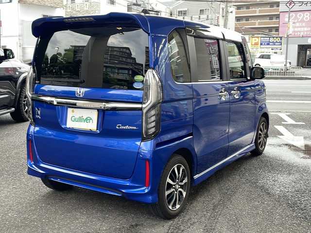 ホンダ Ｎ ＢＯＸ カスタム G L ホンダセンシング 大阪府 2020(令2)年 2.7万km 青Ｍ 純正メモリーナビ/純正フルセグTV/Bluetoothオーディーオ/DVD再生/ミュージックストッカー/バックカメラ/衝突軽減ブレーキ/車線逸脱支援/誤発進抑制機能/後方誤発進抑制機能/先行車発進お知らせ/レーダークルーズコントロール/片側パワースライドドア/ビルトインETC/スマートキー/プッシュスタート/スペアキー