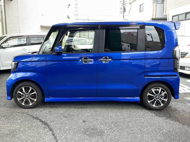 ホンダ Ｎ ＢＯＸ カスタム G L ホンダセンシング 大阪府 2020(令2)年 2.7万km 青Ｍ 純正メモリーナビ/純正フルセグTV/Bluetoothオーディーオ/DVD再生/ミュージックストッカー/バックカメラ/衝突軽減ブレーキ/車線逸脱支援/誤発進抑制機能/後方誤発進抑制機能/先行車発進お知らせ/レーダークルーズコントロール/片側パワースライドドア/ビルトインETC/スマートキー/プッシュスタート/スペアキー