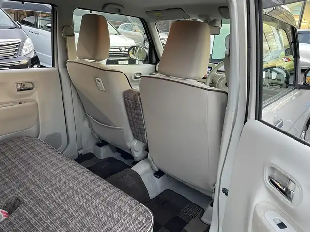 スズキ ラパン X 島根県 2017(平29)年 5.9万km フォーンベージュメタリック/ホワイト2トーンルーフ 登録時走行距離 58270Km/ワンオーナー/取扱説明書/保証書/社外ナビ(MDV-L504)/（Bluetooth/AM/FM/USB/SD)/フルセグTV/ウィンカーミラー/衝突軽減システム/横滑り防止装置/オートライト/シートヒーター（DN席）/スマートキー/スペアキー/純正フロアマット/禁煙車/純正アルミ１４インチ