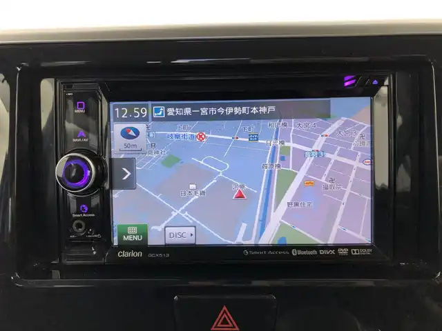 三菱 ｅＫスペース カスタムG セーフティパッケージ 愛知県 2017(平29)年 3.6万km シルキーホワイト 純正ナビ（ワンセグ／ＣＤ／ＤＶＤ）　/全方位カメラ　/衝突軽減ブレーキ　/パワースライドドア　/ＬＥＤライト　/オートライト　/フォグ　/1４インチアルミホイール　/スタッドレス積込　/スマートキー　/フロアマット