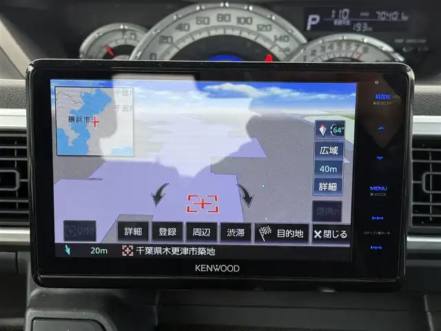 ダイハツ ウェイク G ターボ　レジャーエディション SA Ⅱ 千葉県 2016(平28)年 7.1万km ブルーメタリック スマートアシストII/社外8インチナビ/フルセグＴＶ/CD/DVD/BT/SD/HDMI/ETC/両側パワースライドドア/コーナーセンサー/バックカメラ/ターボ/純正15インチアルミホイール/スマートキー