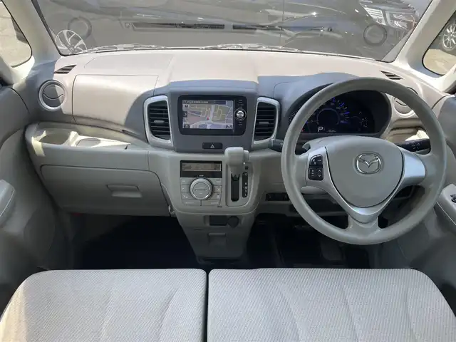 マツダ フレアワゴン XS 静岡県 2014(平26)年 1.8万km ホワイトパール 1オーナー　/スマホ連動ナビ　/ワンセグTV/Bカメラ　/左側パワスラ　　/ETC /ステアリングリモコン　/電動格納ドアミラー　/ISOFIX /ドアバイザー　/スマートキー  /スペアキー  /保証書　/取説