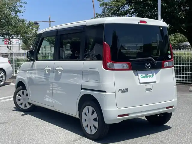 マツダ フレアワゴン XS 静岡県 2014(平26)年 1.8万km ホワイトパール 1オーナー　/スマホ連動ナビ　/ワンセグTV/Bカメラ　/左側パワスラ　　/ETC /ステアリングリモコン　/電動格納ドアミラー　/ISOFIX /ドアバイザー　/スマートキー  /スペアキー  /保証書　/取説