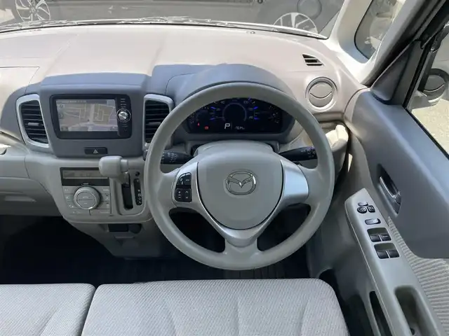 マツダ フレアワゴン XS 静岡県 2014(平26)年 1.8万km ホワイトパール 1オーナー　/スマホ連動ナビ　/ワンセグTV/Bカメラ　/左側パワスラ　　/ETC /ステアリングリモコン　/電動格納ドアミラー　/ISOFIX /ドアバイザー　/スマートキー  /スペアキー  /保証書　/取説
