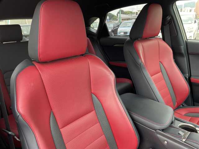 レクサス ＮＸ 300h Fスポーツ 広島県 2018(平30)年 0.9万km グラファイトブラックガラスフレーク ワンオーナー/純正10.3インチナビ（CD/DVD/Bluetooth）/フルセグTV（走行中視聴可）/全方位モニター/ETC2.0/レッド×ブラック コンビレザーシート/・シートヒーター/・エアシート/・パワーシート（メモリー機能付き）/三眼LEDヘッドライト/シーケンシャルウインカー/レーダークルーズコントロール/衝突被害軽減ブレーキ/車線逸脱防止支援機能/オートマチックハイビーム/コーナーセンサー/純正18インチAW/ステアリングヒーター/オートブレーキホールド/スペアキー×2