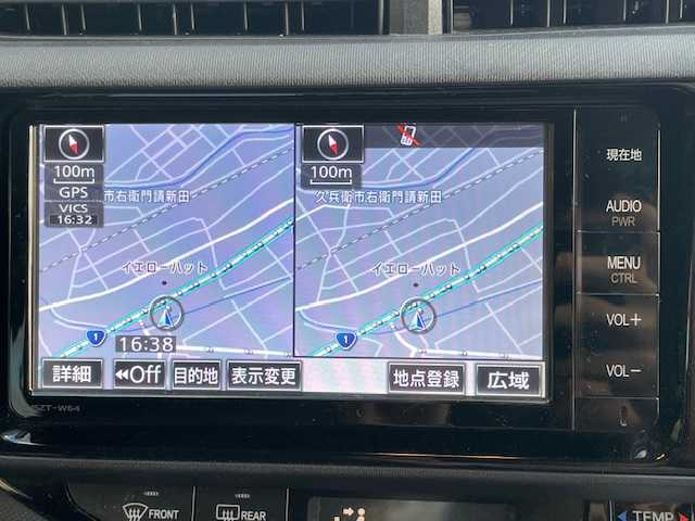 トヨタ アクア S 静岡県 2015(平27)年 10.6万km クールソーダメタリック ワンオーナー/ECOモード/EVモード/横滑り防止装置/ETC/ハイブリッド/Bluetooth/フルセグTV/純正フロアマット