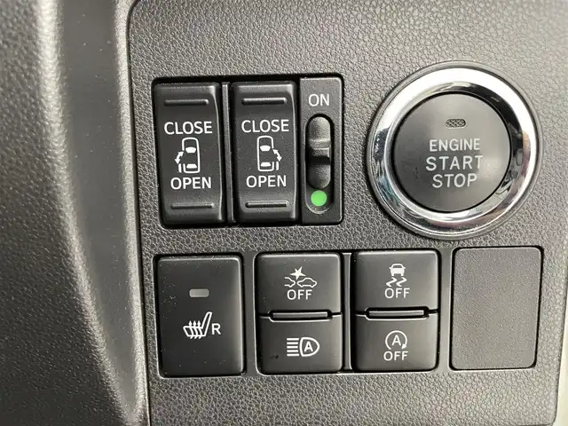 ダイハツ タント カスタム RS トップED SA Ⅲ 滋賀県 2018(平30)年 3.3万km パールホワイトⅢ 純正8型ナビ/（CD/DVD/BT/HDMI/フルセグ）/両側電動スライドドア/全方位カメラ/ETC/シートヒーター/ドライブレコーダー/衝突被害軽減ブレーキ/オートハイビーム/ハーフレザーシート/スペアキー/LEDヘッドライト/オートライト/ステアリングスイッチ
